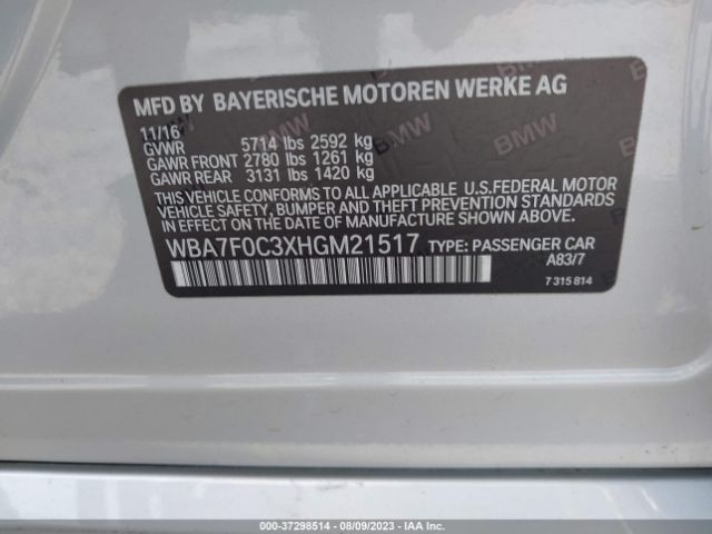 WBA7F0C3XHGM21517 BMW 7 Series 750i