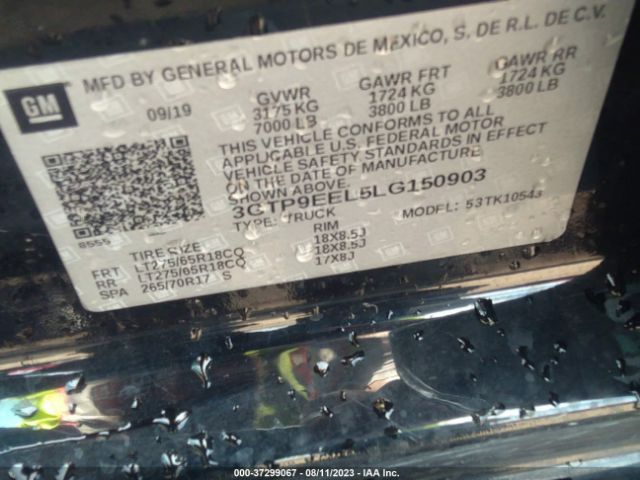 3GTP9EEL5LG150903 GMC Sierra 1500 At4