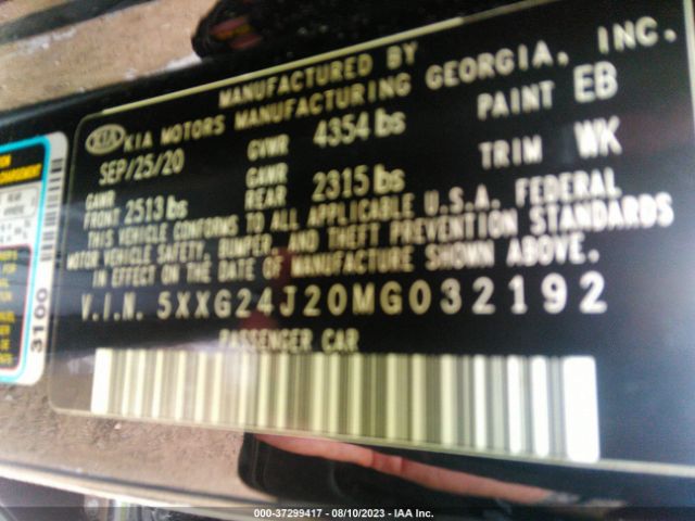 5XXG24J20MG032192 KIA K5 LX