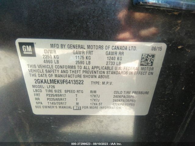 2GKALMEK9F6413522 GMC Terrain Sle