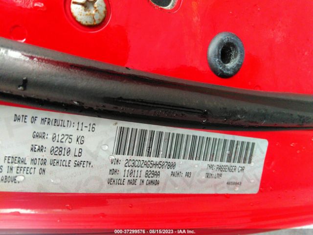 2C3CDZAG5HH507800 Dodge Challenger Sxt