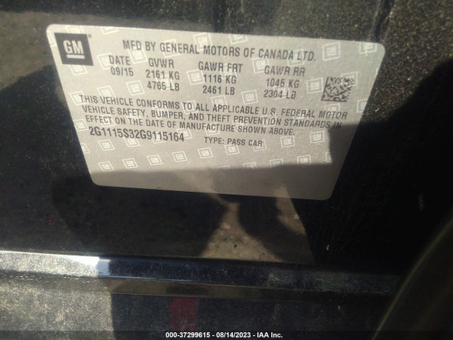 Chevrolet Impala 2lt 2016 2G1115S32G9115164 Image 9