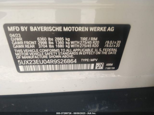 BMW X5 Xdrive40i 2024 аукцион фото
