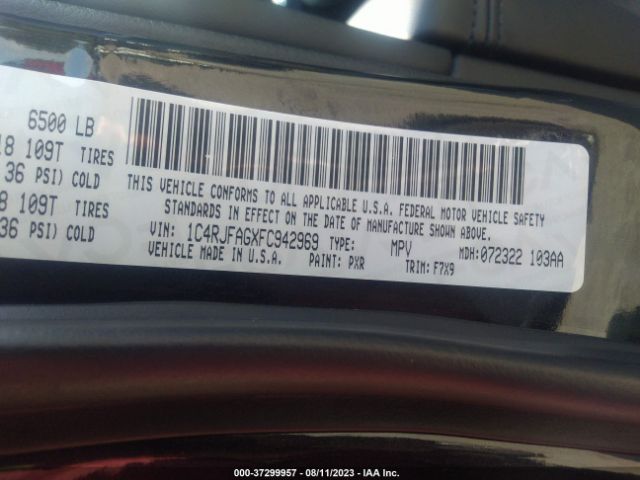 1C4RJFAGXFC942969 Jeep Grand Cherokee Laredo