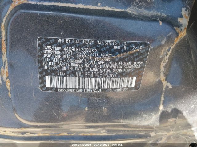 JF1VA1B64G9825867 Subaru WRX