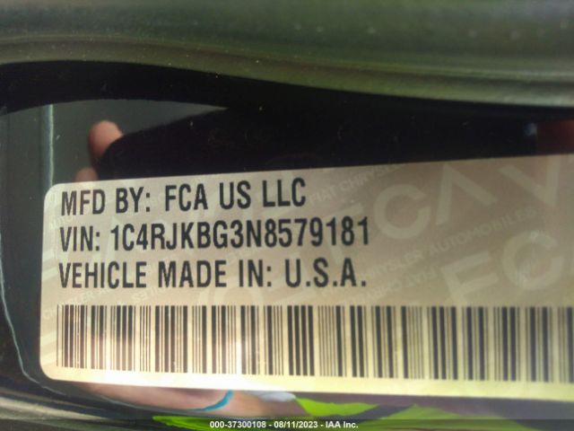 1C4RJKBG3N8579181 Jeep Grand Cherokee L Limited 4x4