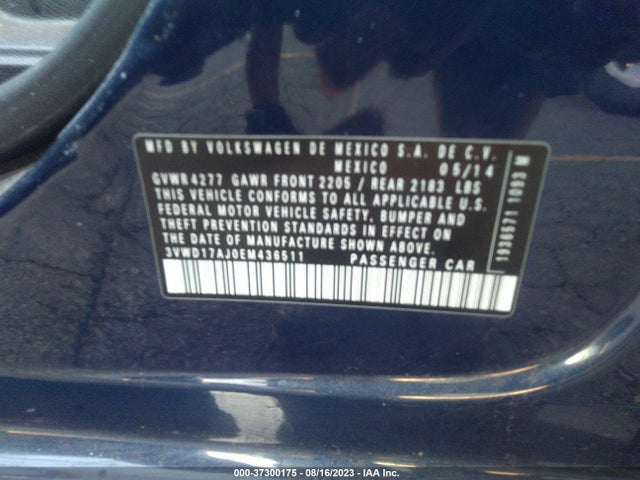 3VWD17AJ0EM436511 Volkswagen Jetta Sedan Se