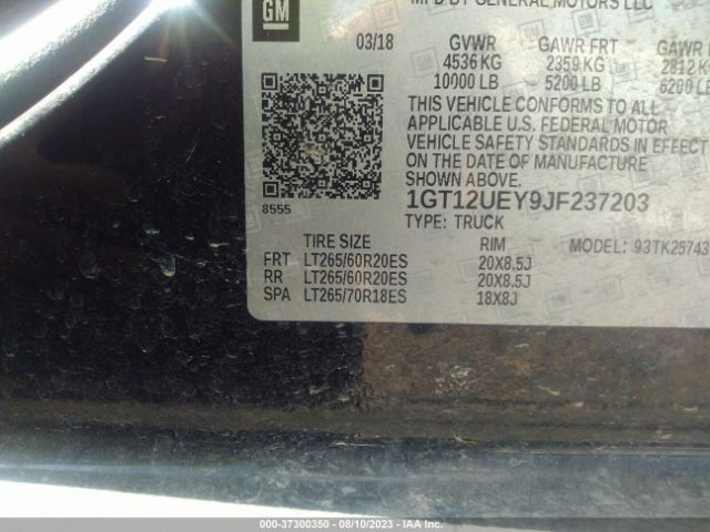 1GT12UEY9JF237203 GMC Sierra 2500hd Denali
