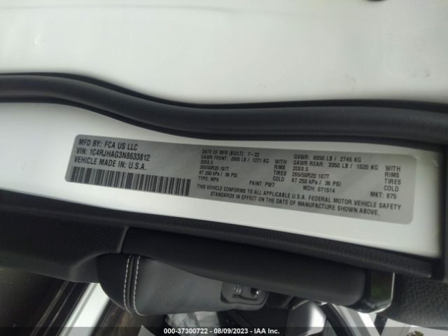 1C4RJHAG3N8633812 Jeep Grand Cherokee Altitude