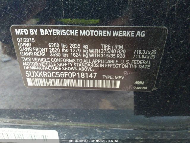 5UXKR0C56F0P18147 BMW X5 Xdrive35i