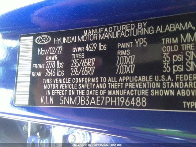 Hyundai TUCSON SEL 2023 5NMJB3AE7PH196488 Image 15
