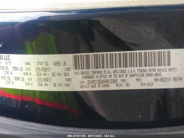 2C4RC1BGXHR815905 Chrysler Pacifica Touring-l