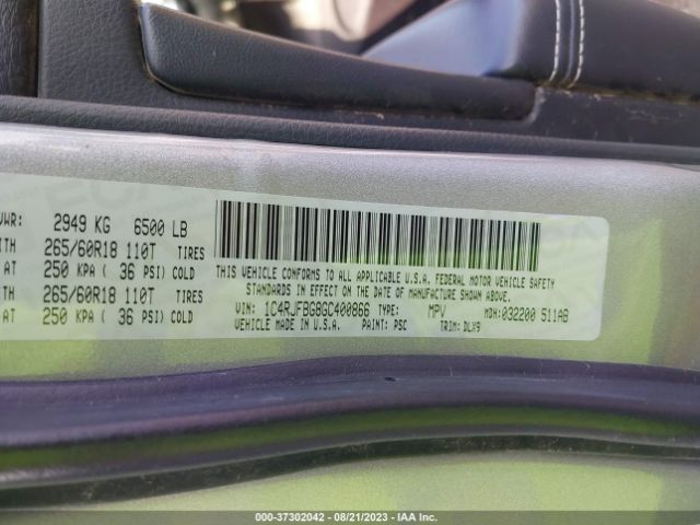 1C4RJFBG8GC400866 Jeep Grand Cherokee Limited