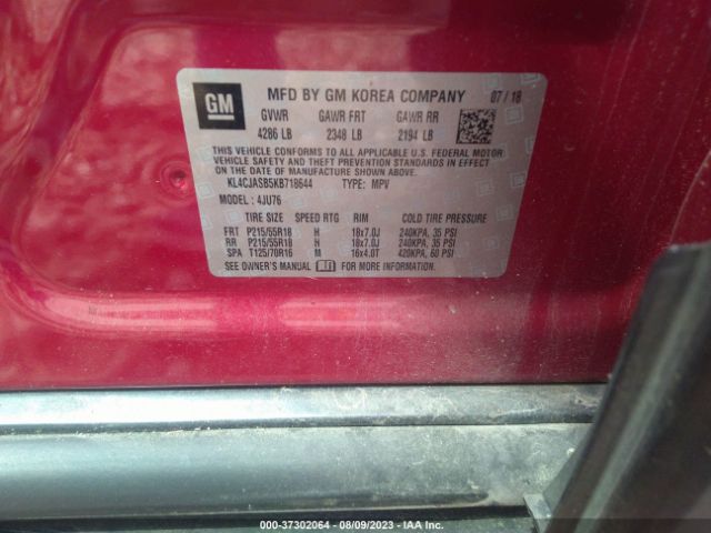 KL4CJASB5KB718644 Buick Encore Preferred