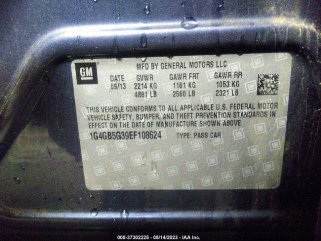 1G4GB5G39EF108624 Buick Lacrosse Leather