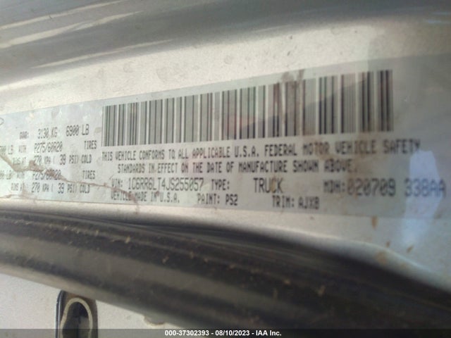 1C6RR6LT4JS255057 RAM 1500 Lone Star Silver