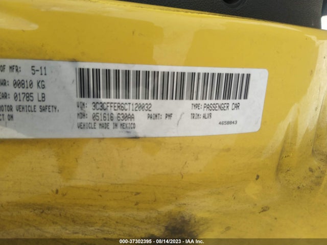 2012 FIAT 500C 3C3CFFER6CT120032 Photo 8