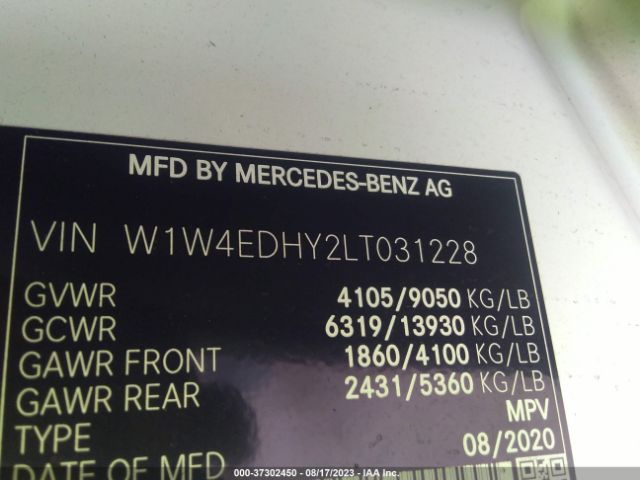 W1W4EDHY2LT031228 Mercedes-Benz SPRINTER CARGO VAN