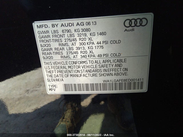 WA1LGAFE8ED001411 Audi Q7 3.0t Premium Plus