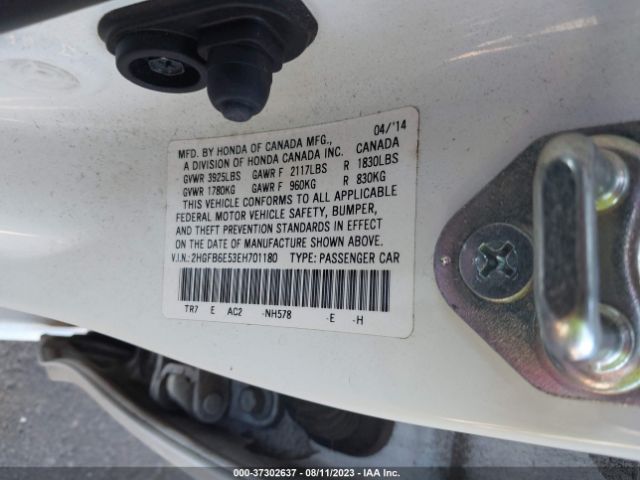 2HGFB6E53EH701180 Honda Civic Sedan Si