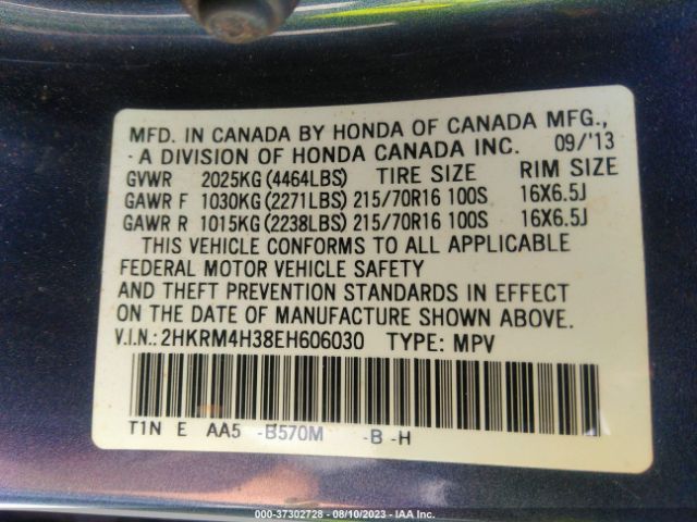 2HKRM4H38EH606030 Honda CR-V LX