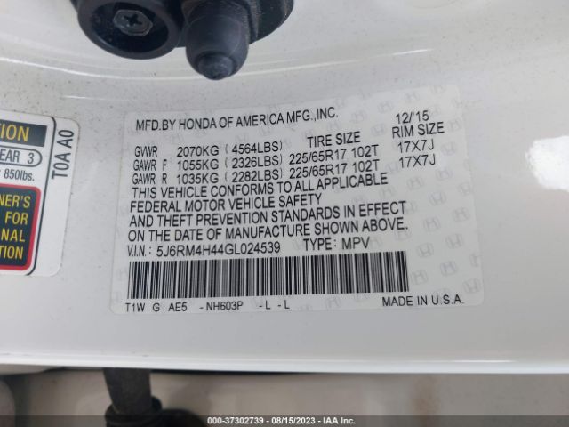 5J6RM4H44GL024539 Honda CR-V SE