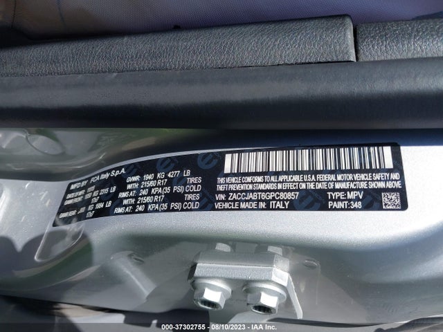 ZACCJABT6GPC80857 Jeep Renegade Latitude