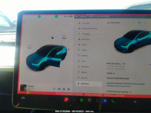 5YJYGDEE4MF275825 Tesla Model Y Long Range