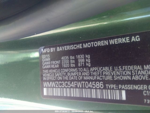 WMWZC3C54FWT04586 Mini Cooper Countryman S