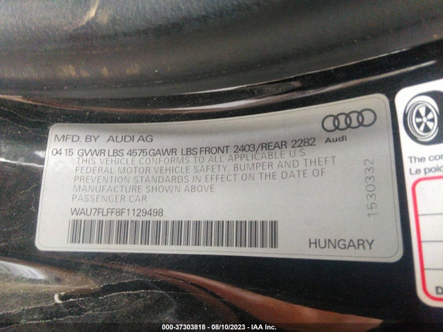 WAU7FLFF8F1129498 Audi A3 2.0t Premium