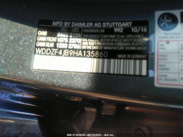 WDDZF4JB9HA135860 Mercedes-Benz E-class E 300