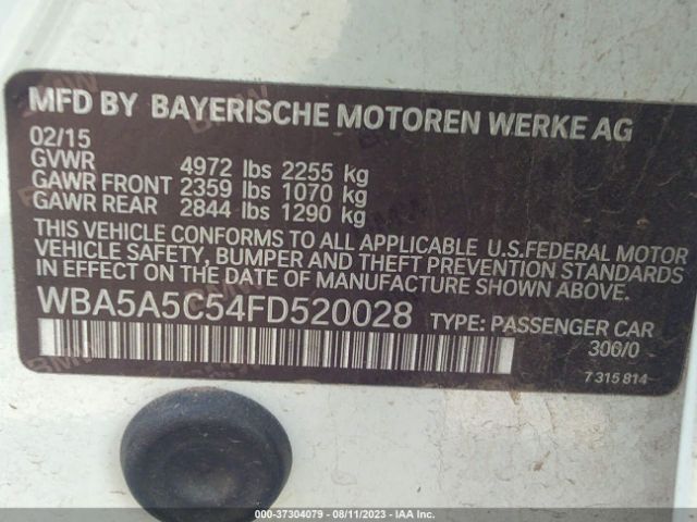WBA5A5C54FD520028 BMW 5 Series 528i
