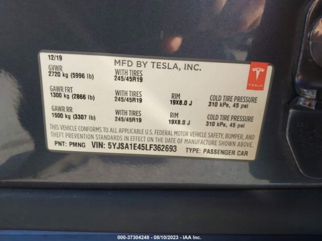 5YJSA1E45LF362693 Tesla Model S Performance