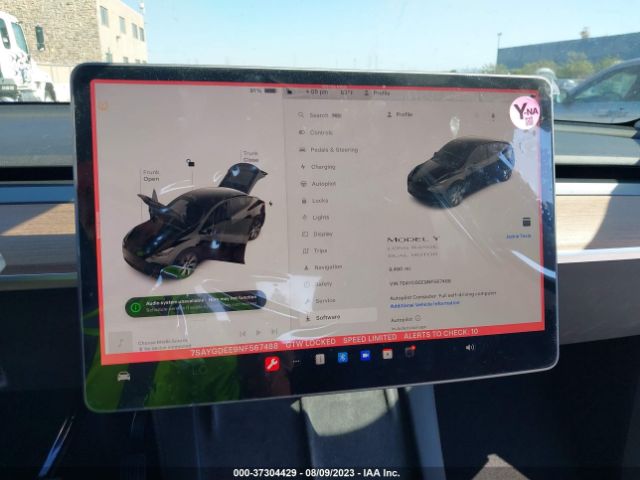 7SAYGDEE9NF567488 Tesla Model Y Long Range