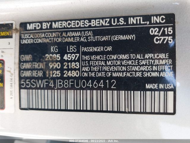 2015 MERCEDES-BENZ C-CLASS 55SWF4JB8FU046412 Photo 8