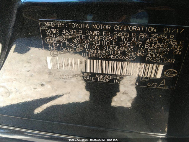 2017 LEXUS IS 200T JTHBA1D25H5046802 Photo 8