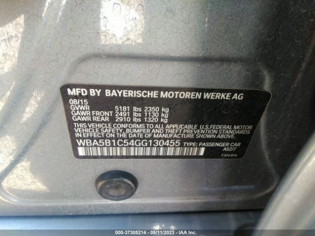 WBA5B1C54GG130455 BMW 5 Series 535i
