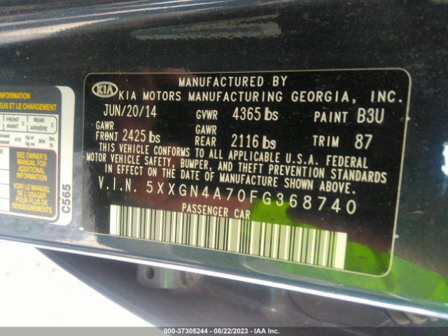 5XXGN4A70FG368740 KIA OPTIMA EX