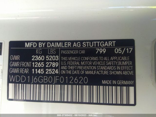 WDD1J6GB0JF012620 Mercedes-Benz E-class E 400