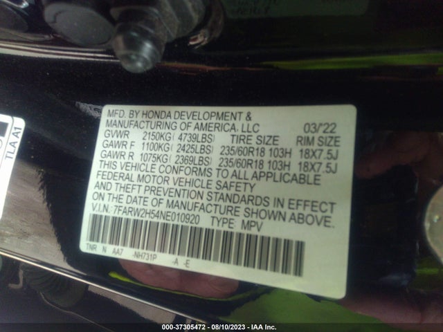 Honda CR-V EX 2022 7FARW2H54NE010920 Image 15