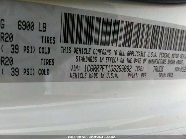 RAM 1500 Express 2016 1C6RR7FT1GS365882 Image 9
