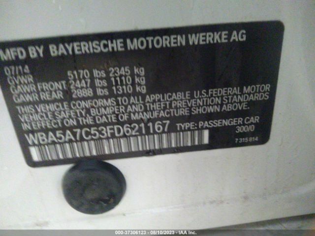 WBA5A7C53FD621167 BMW 5 Series 528i Xdrive