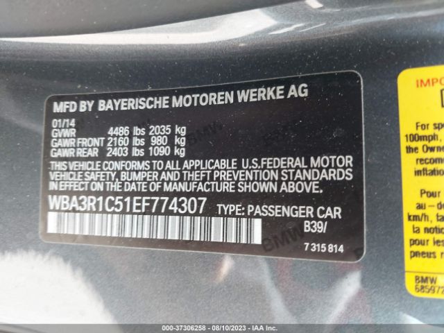 WBA3R1C51EF774307 BMW 4 Series 435i