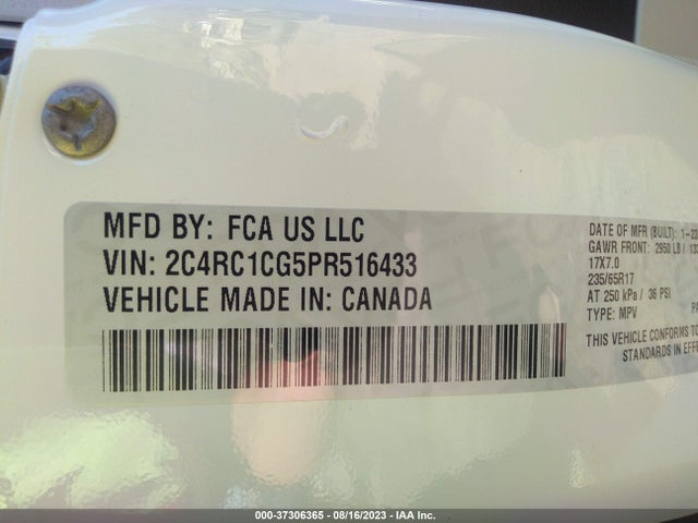 2023 Chrysler Voyager, VIN: 2C4RC1CG5PR516433