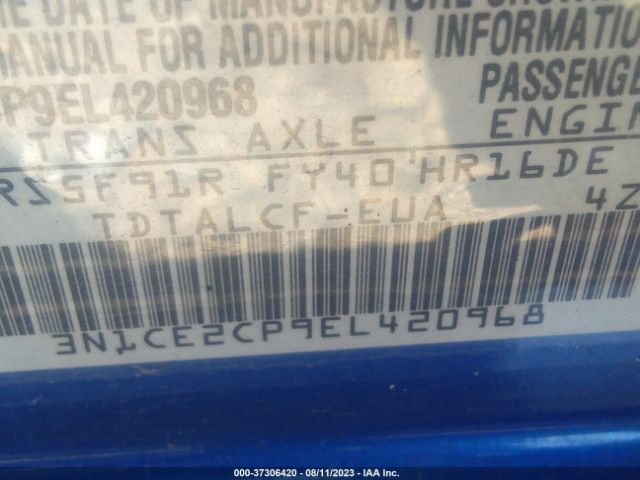 3N1CE2CP9EL420968 Nissan Versa Note S