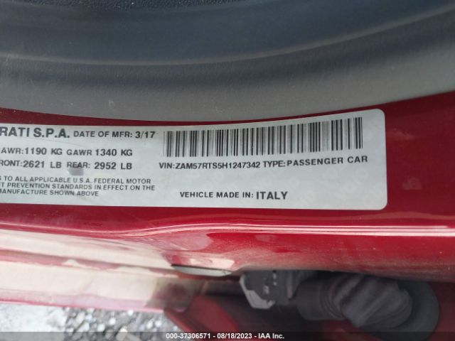 ZAM57RTS5H1247342 Maserati Ghibli S Q4