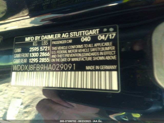 WDDXJ8FB9HA029091 Mercedes-Benz S-class S 550