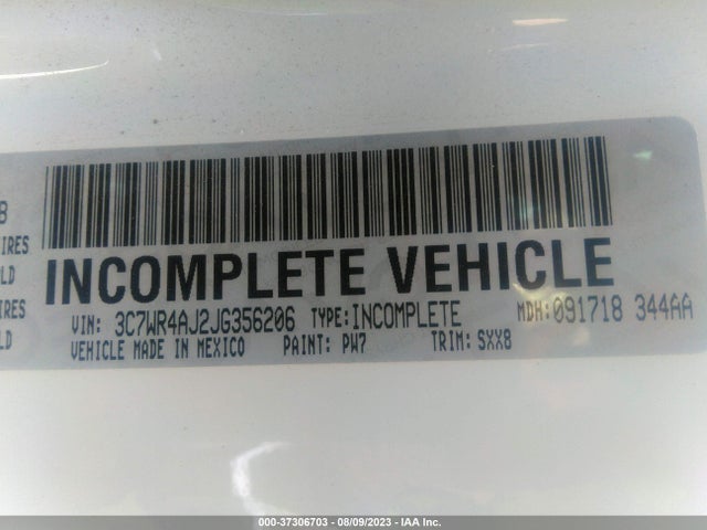 RAM 2500 Tradesman 2018 3C7WR4AJ2JG356206 Image 14