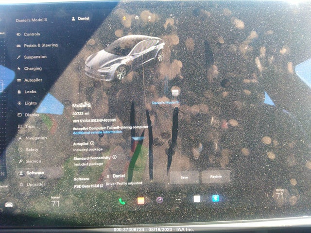 Tesla MODEL S 2022 5YJSA1E53NF463985 Image 15