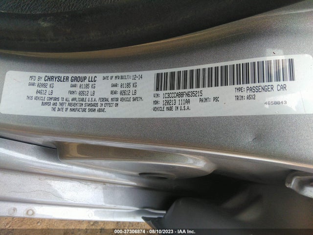1C3CCCAB8FN635215 Chrysler 200 Limited
